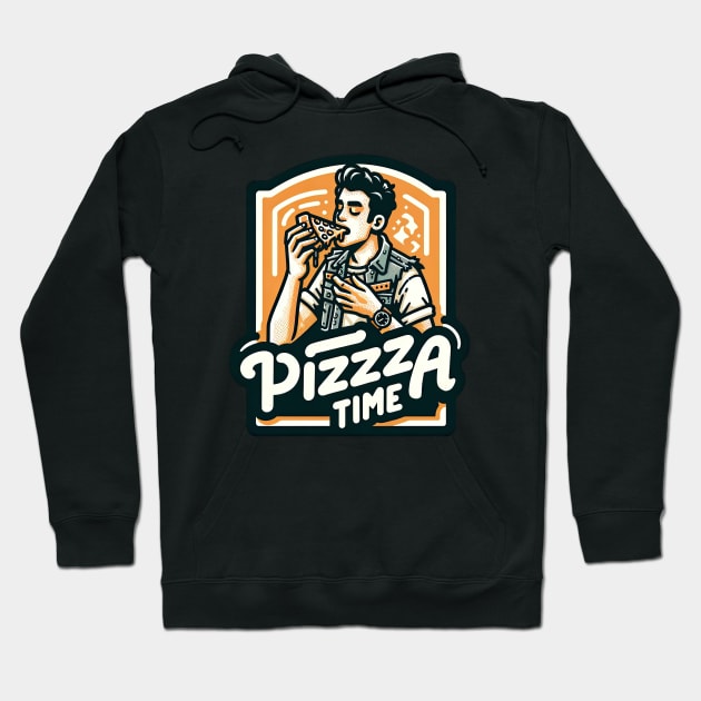 pizza time t-shirt Hoodie by Dracoola